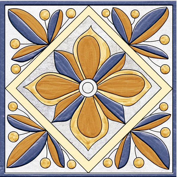 Мелкоформатная плитка Frida Dec Mix glossy 150х150х7 фото